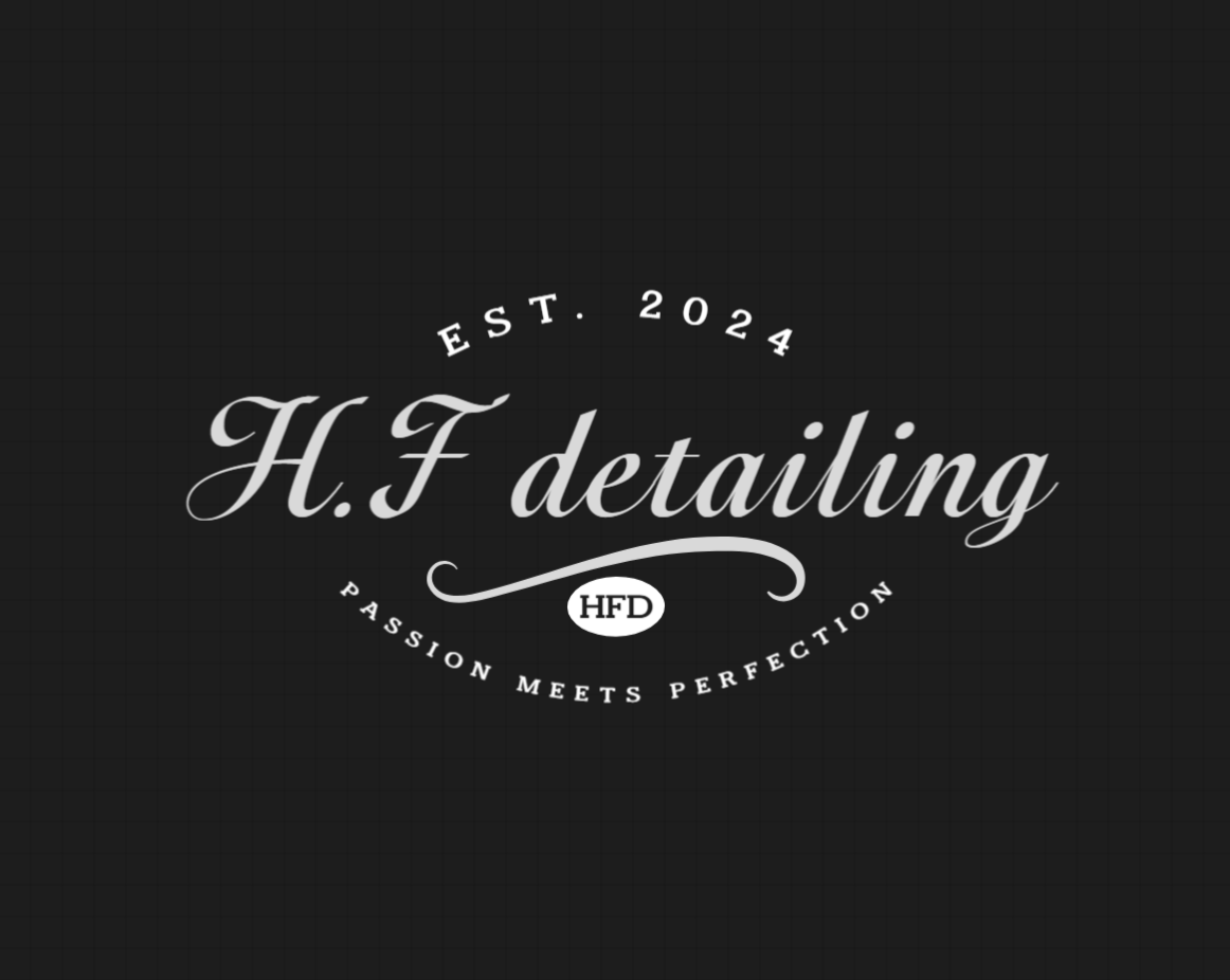 H.F Detailing logo
